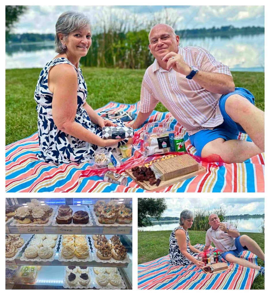 Visits to Yoder's Meta and Cheese, as well as Shana Rae's Bakery provided the making of a picnic lunch at nearby Shipshewana Lake.