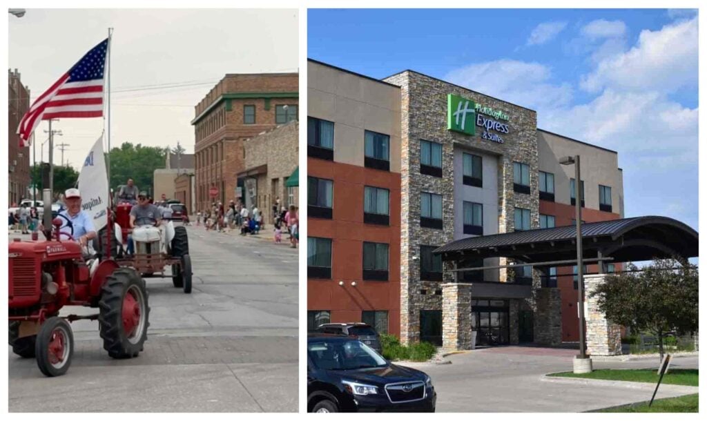 A good night's sleep at Holiday Inn left us refreshed for a local parade.