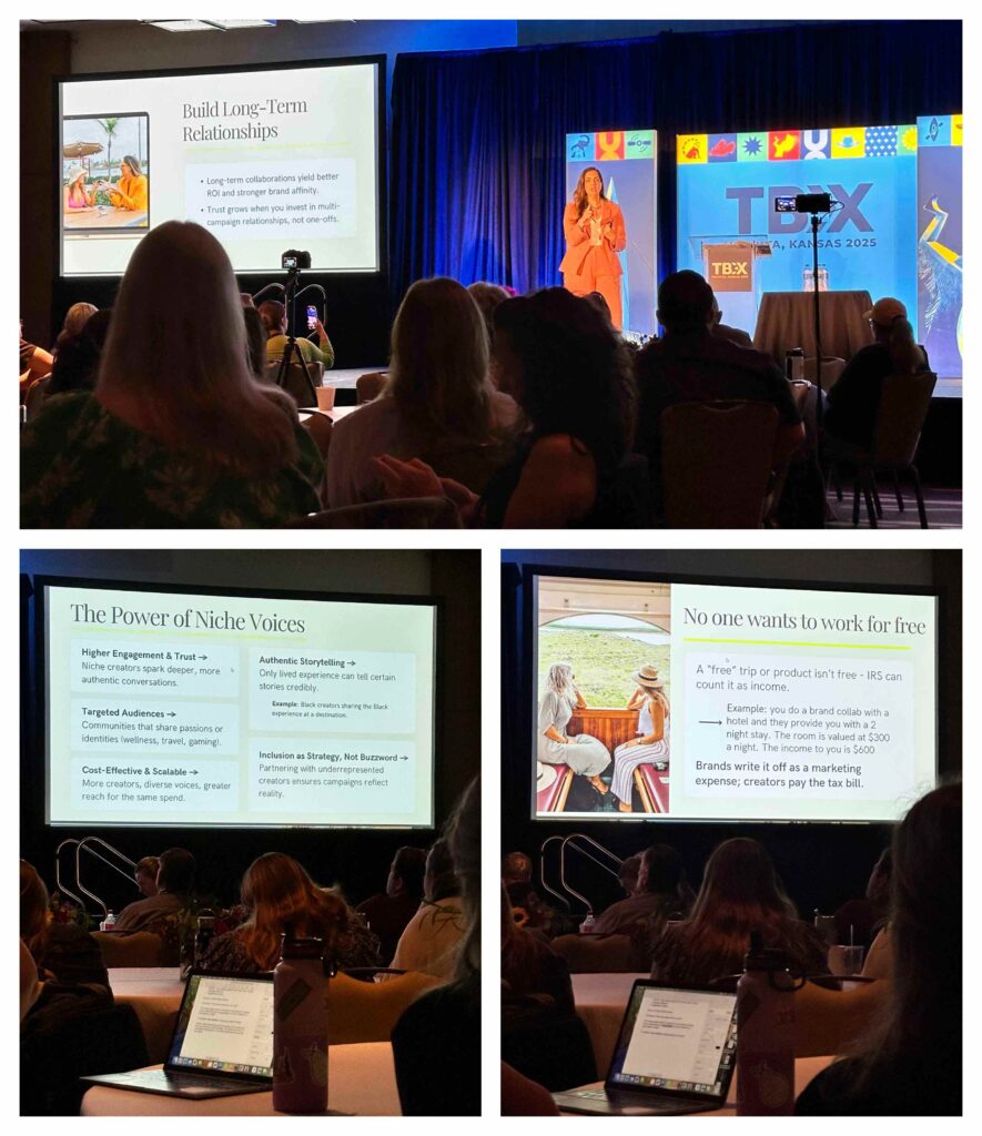 The opening speaker taught us the value that bloggers bring to the tourism industry.