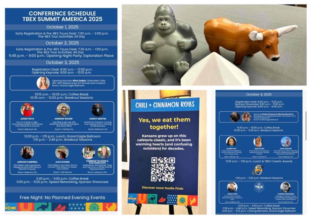 The schedule for the two-day TBEX Summit.