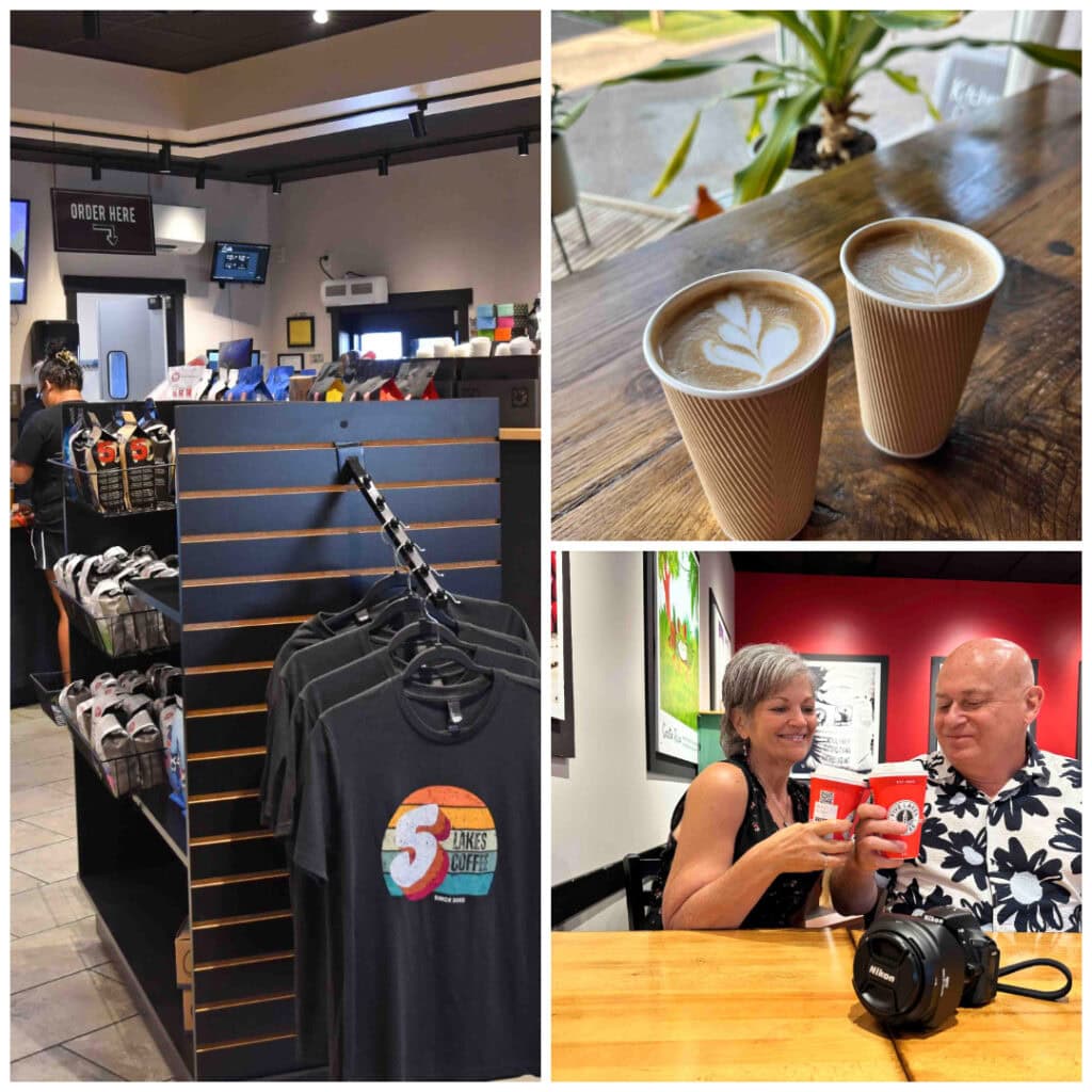 Local coffee shops were our morning routine for our caffeine fix.