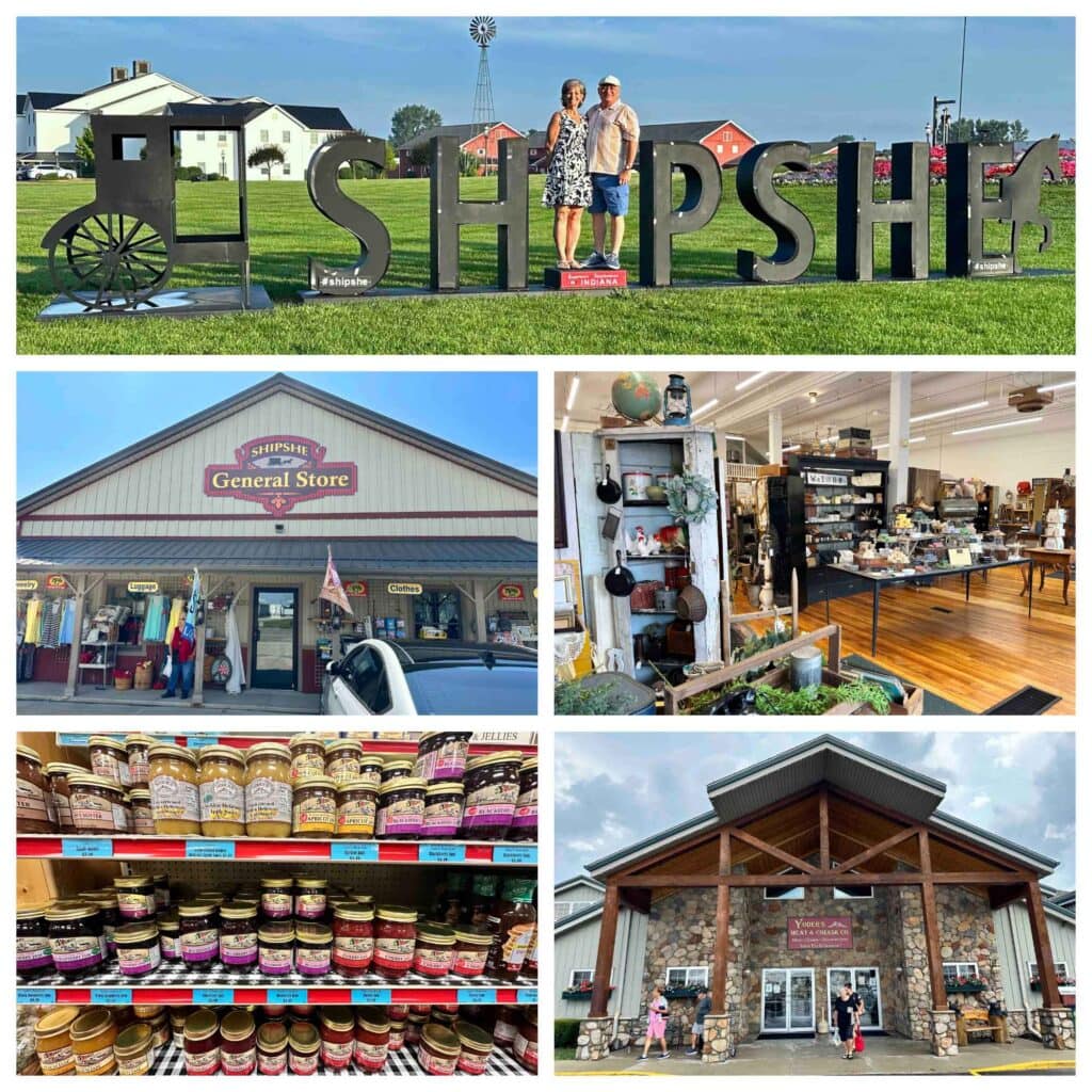 Shopping is a main attraction in Shipshewana, and shops offer everything from Amish goods to boutique fashions.