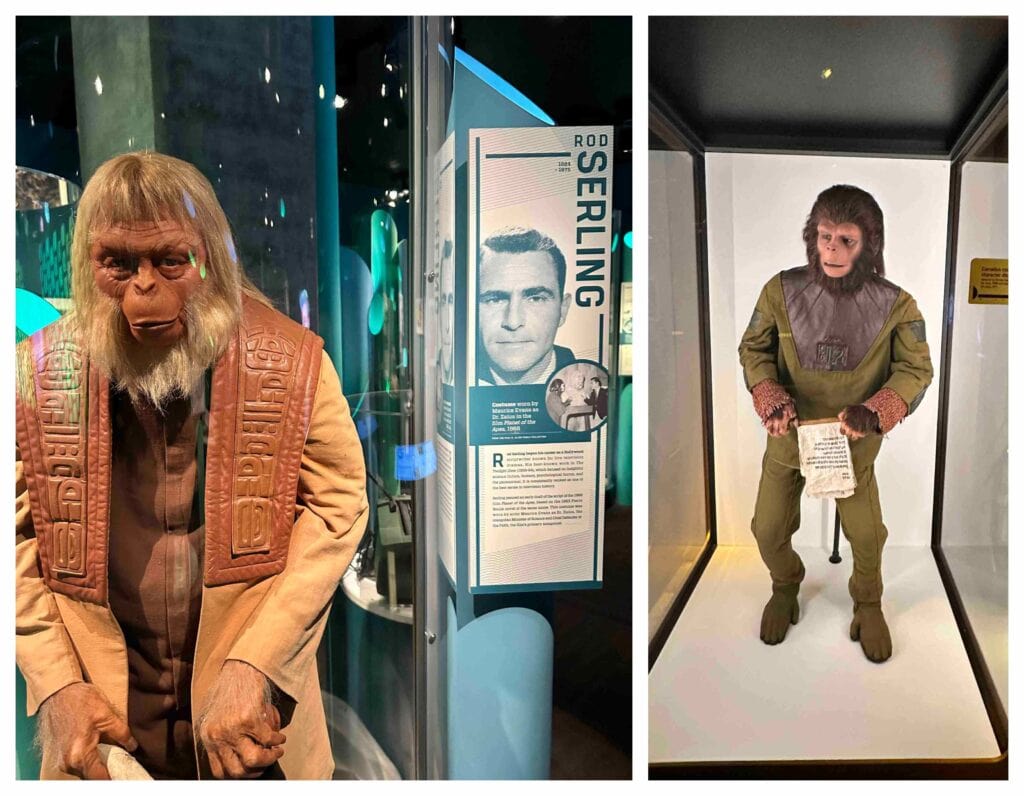 A Rod Sterling display focused on the Planet of the Apes.