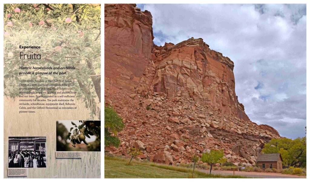 Fruita is a aged community that is found inside Capitol Reef.