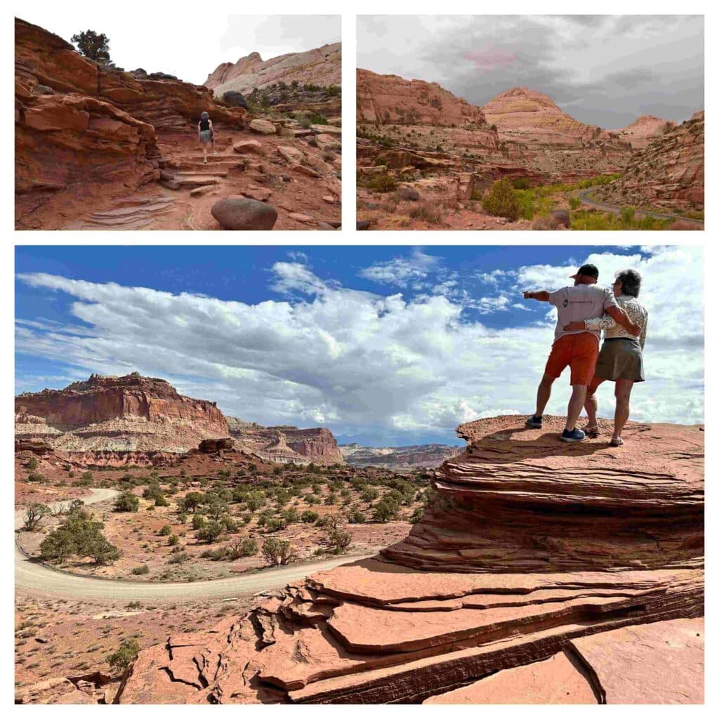 The authors learned that hiking up hills provided new perspectives of the landscape.