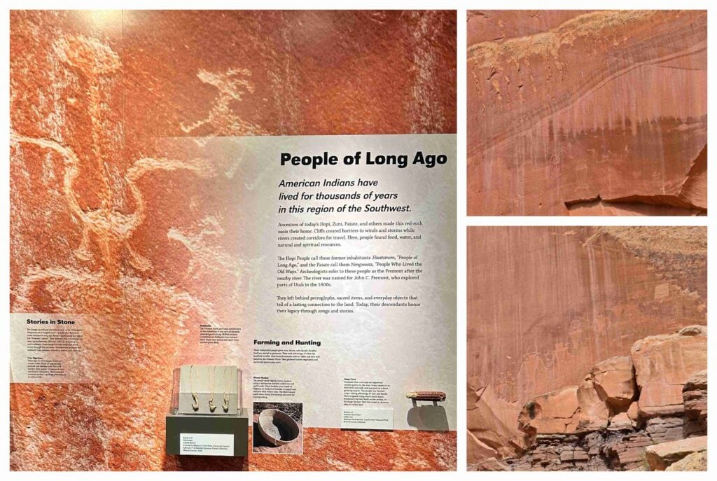 There are petroglyphs waiting to be spotted along the cliff walls.