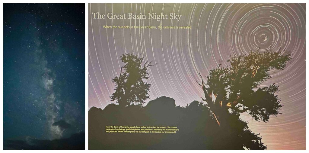 We were excited to witness the dark sky in the Great Basin, as it offered us a view of a multitude of stars.