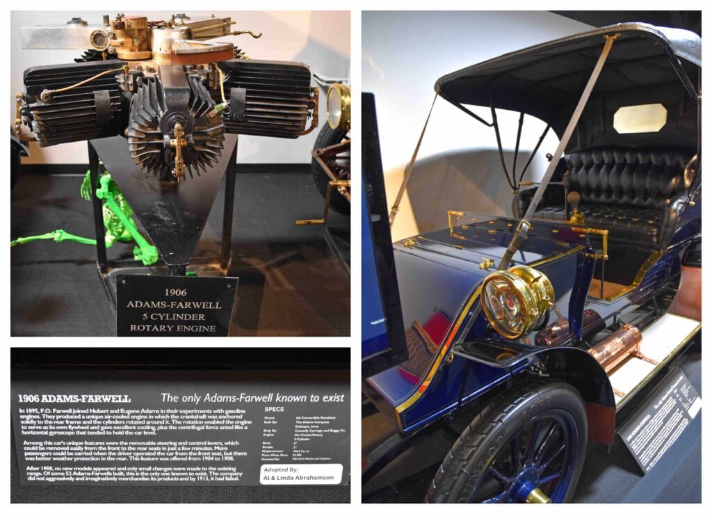 A one-of-a-kind automobile on display at the National Auto Museum.