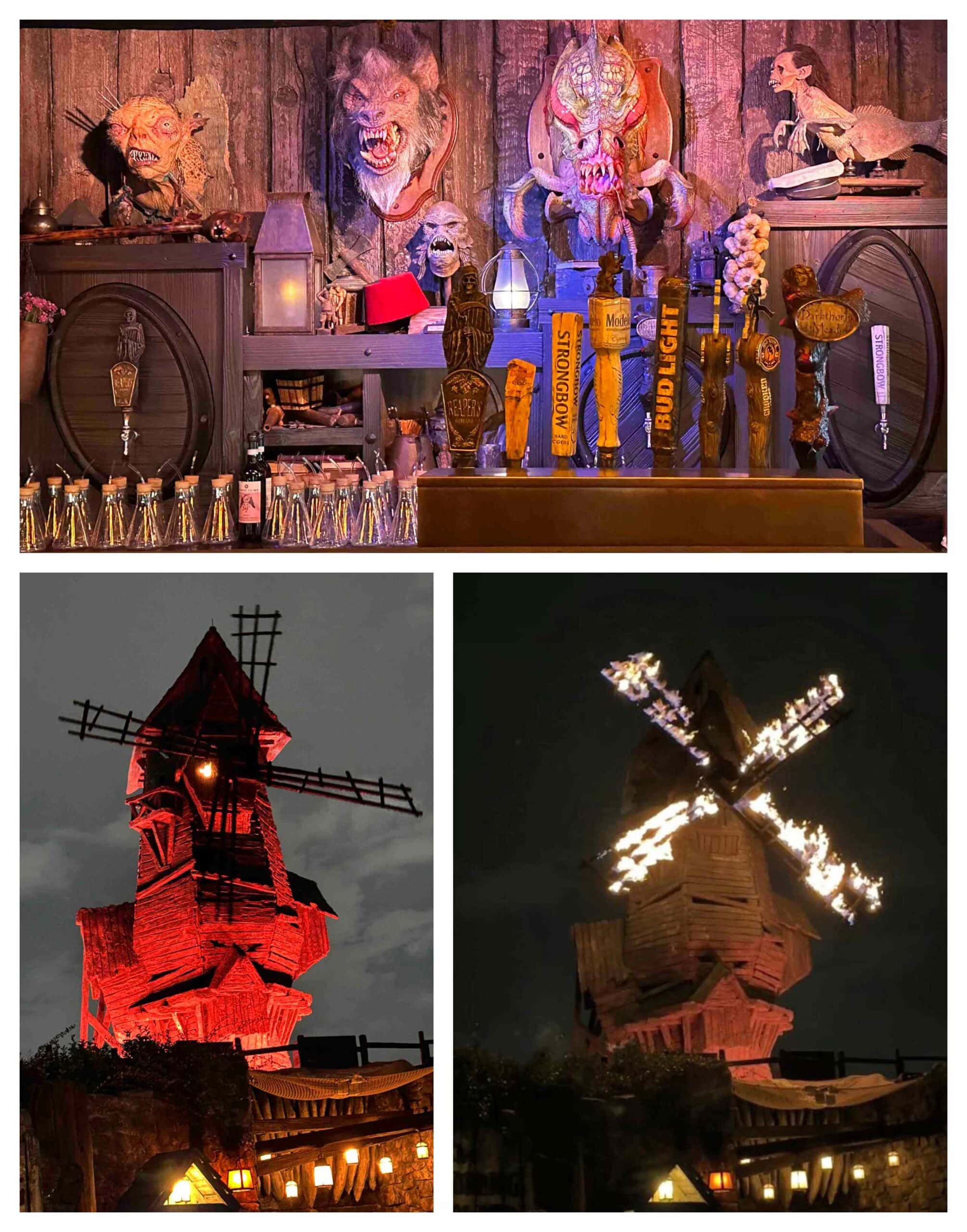 The Burning Blade is a monster hunters base where park visitors can get refreshed.