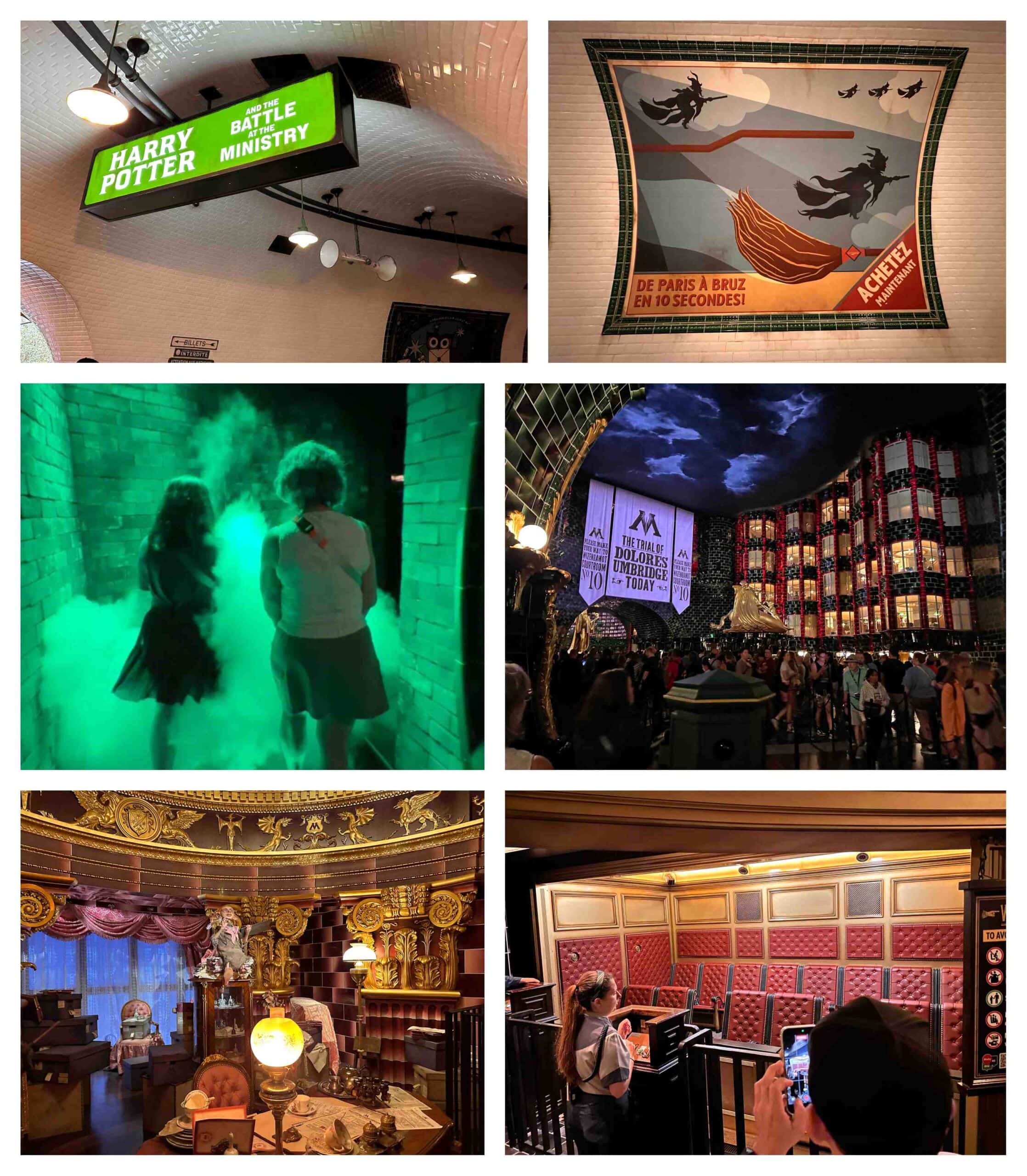 The Battle at the Ministry ride is an immersive journey into the Harry Potter books.