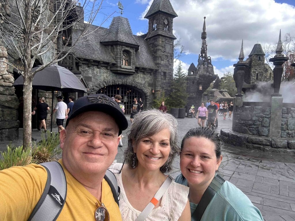 The authors immerse themselves into The Dark Universe and Wizarding World at Epic Universe.