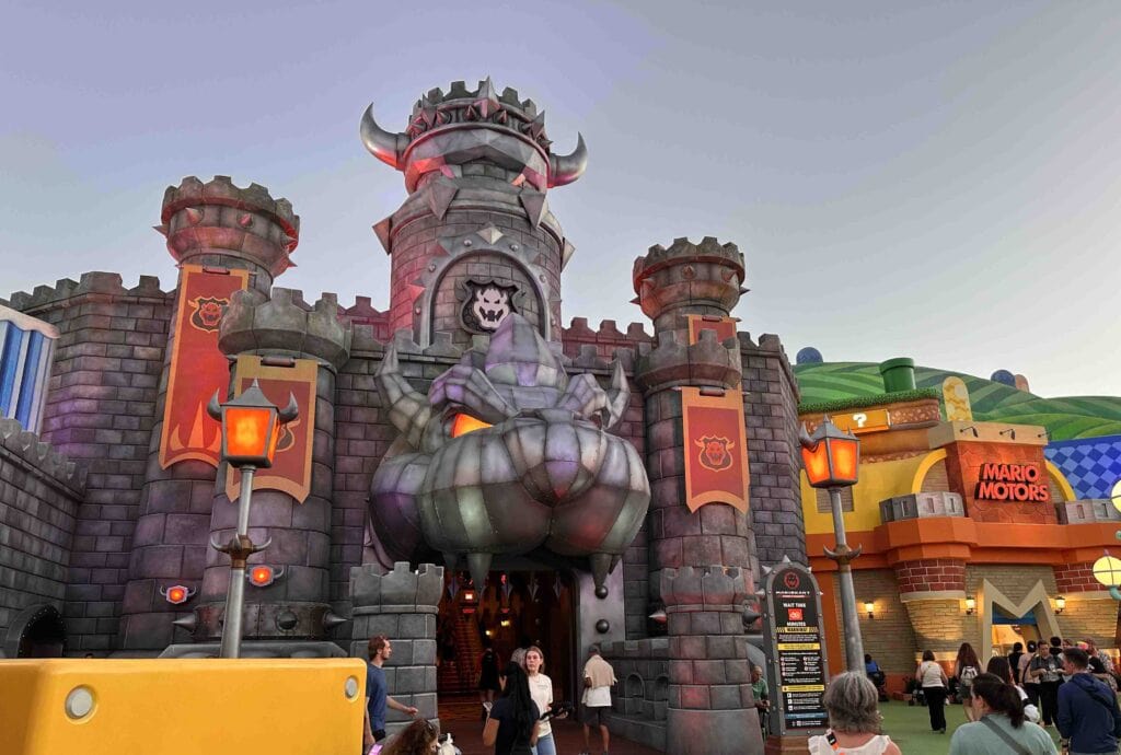 Bowser is a familiar villain from Super Nintendo World.