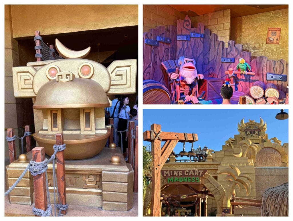 Mine Crat Madness is the one ride found in Donkey Kong Country.