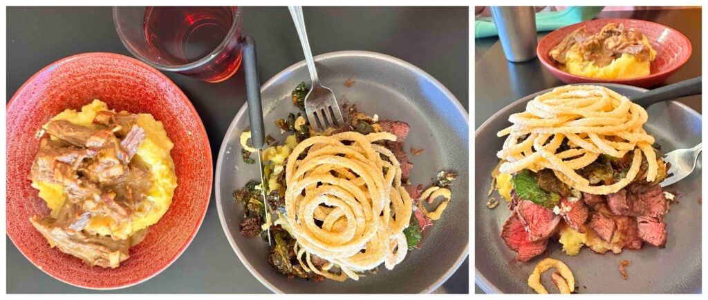 Dinner was a gourmet treat at Nosh Eatery in Florence, Oregon.