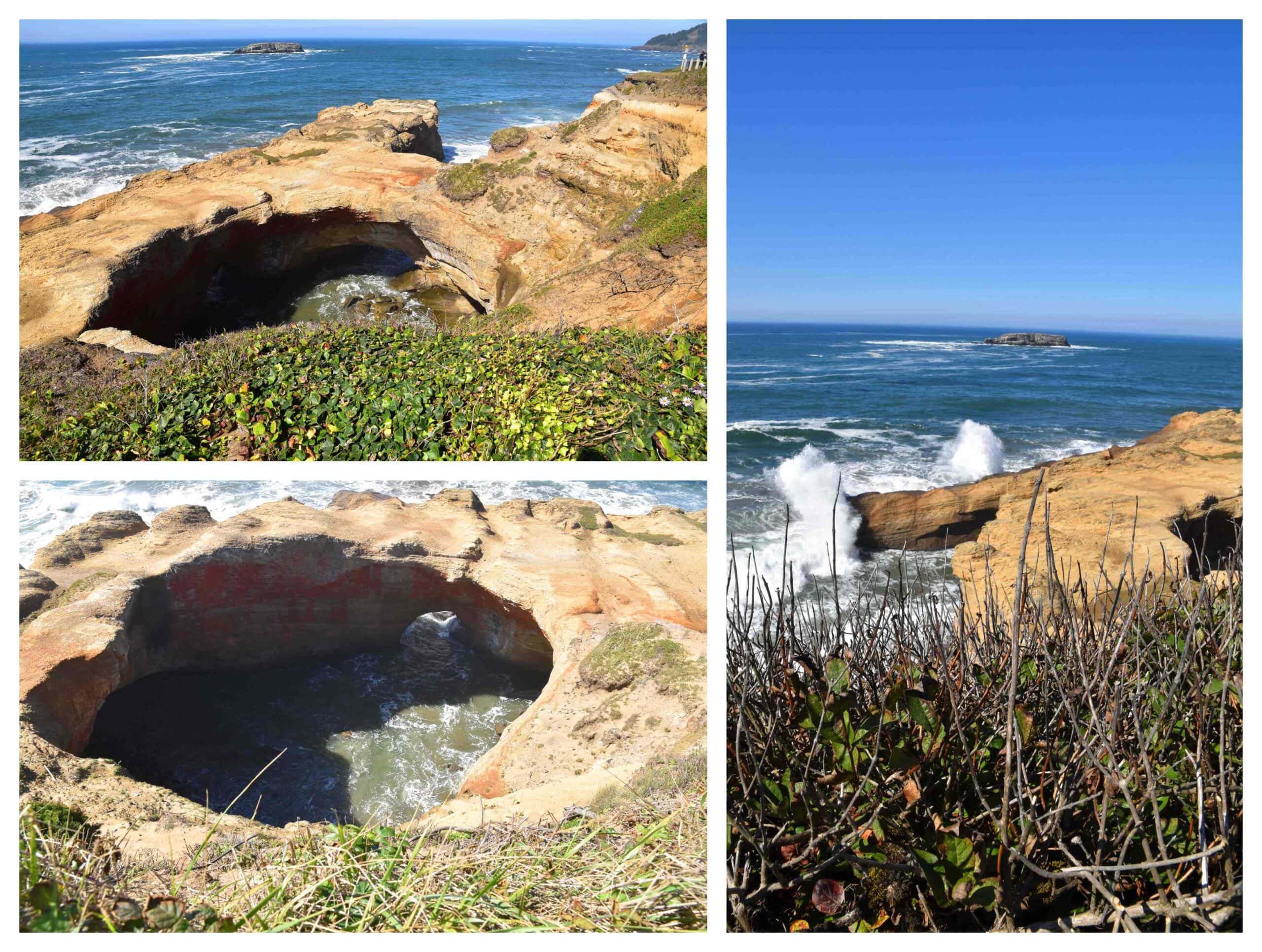 The Devil's Punch Bowl was one of the unique natural features we discovered during our Oregon Coast Road Trip.