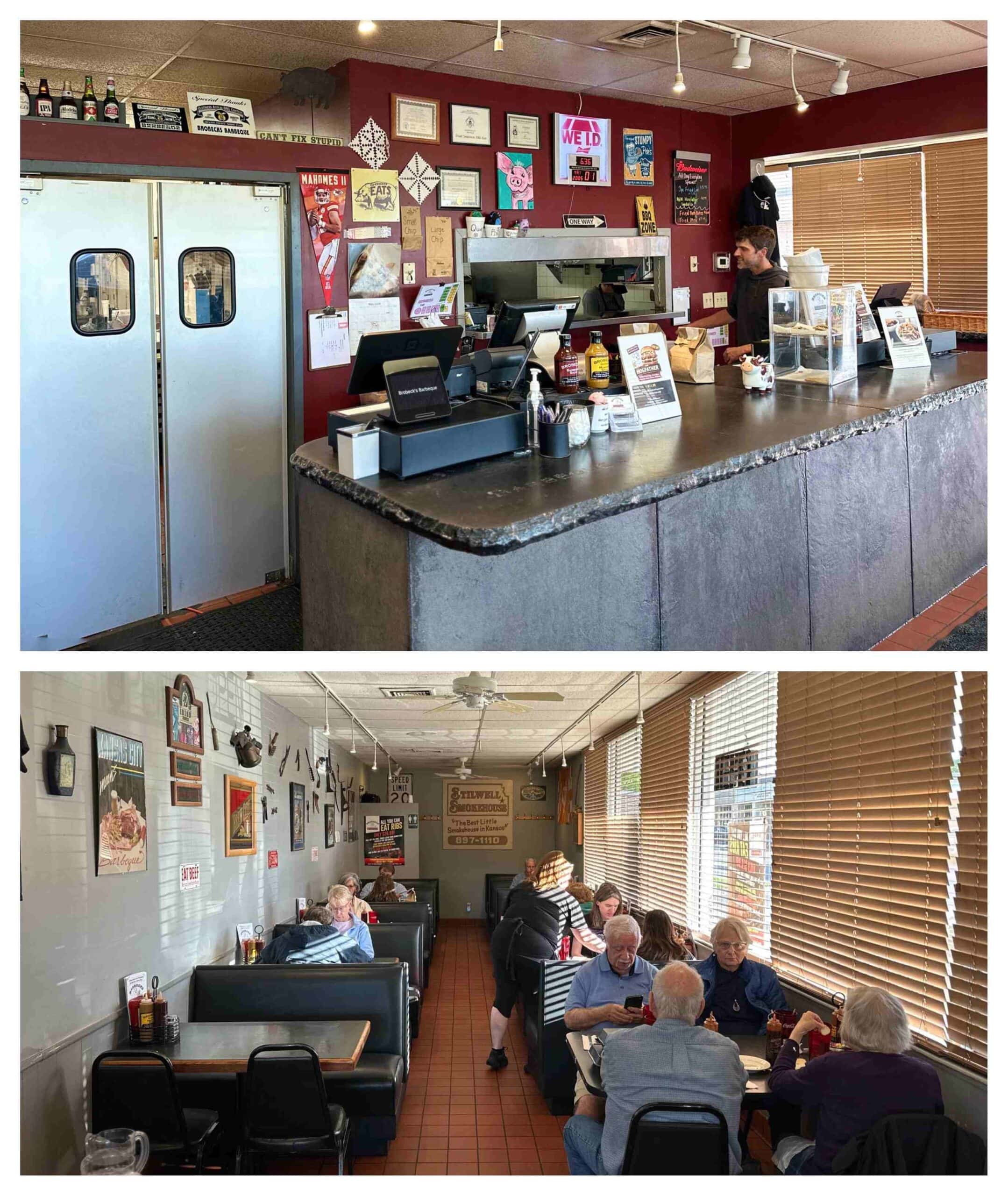 The interior has a homey and inviting feel for casual dining.