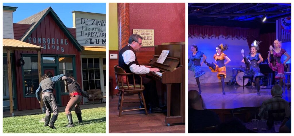 Be sure to plan your visit to include live entertainment, such as a gunfight and a saloon show.