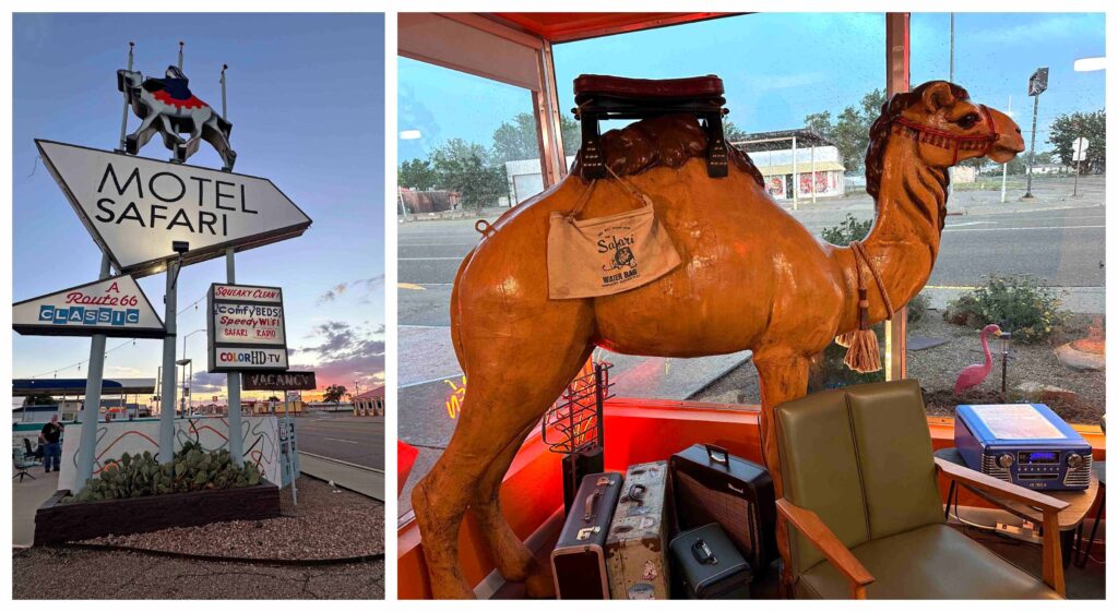 Motel Safari is an iconic Route 66 lodging option in Tucumcari.