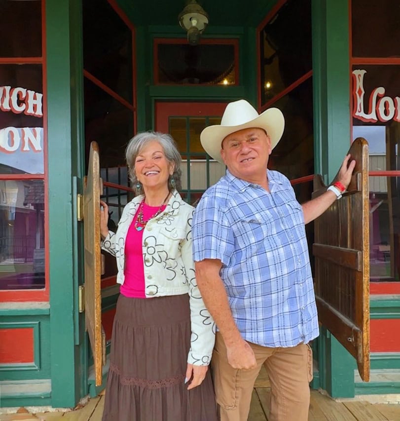 The authors enjoying their visit to Boot Hill Museum.