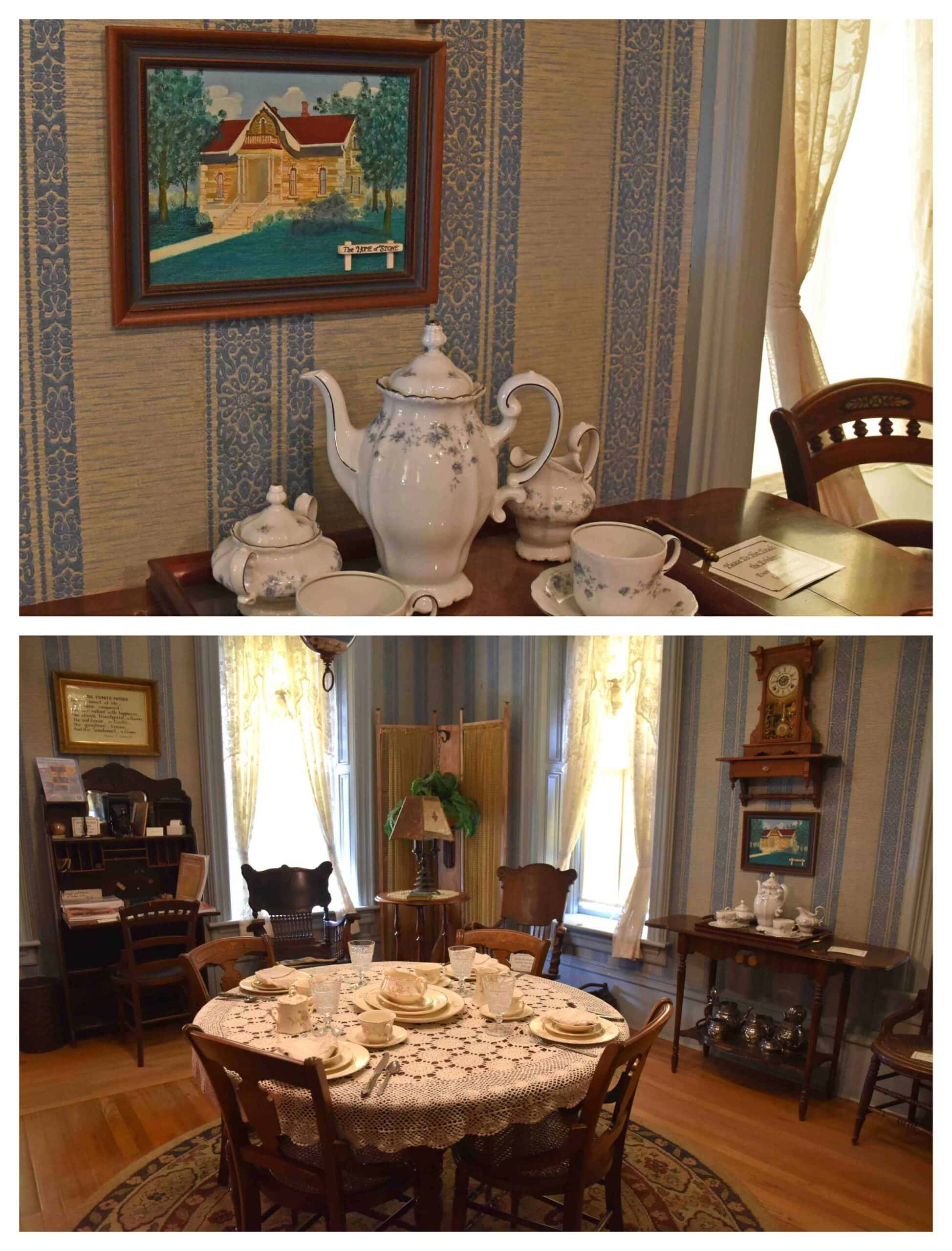 The dining room would have been a gathering place for family meals.