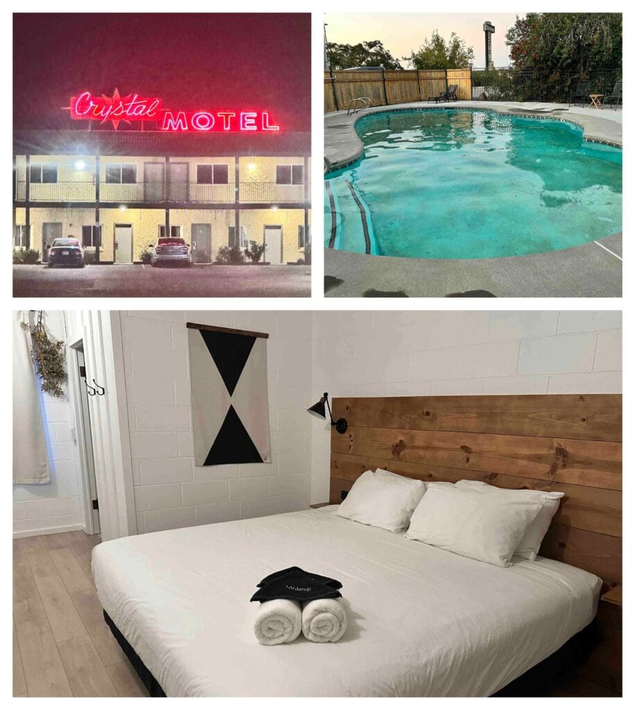 Our stay at Crystal Motel was a relaxing oasis in Redbluff, California.