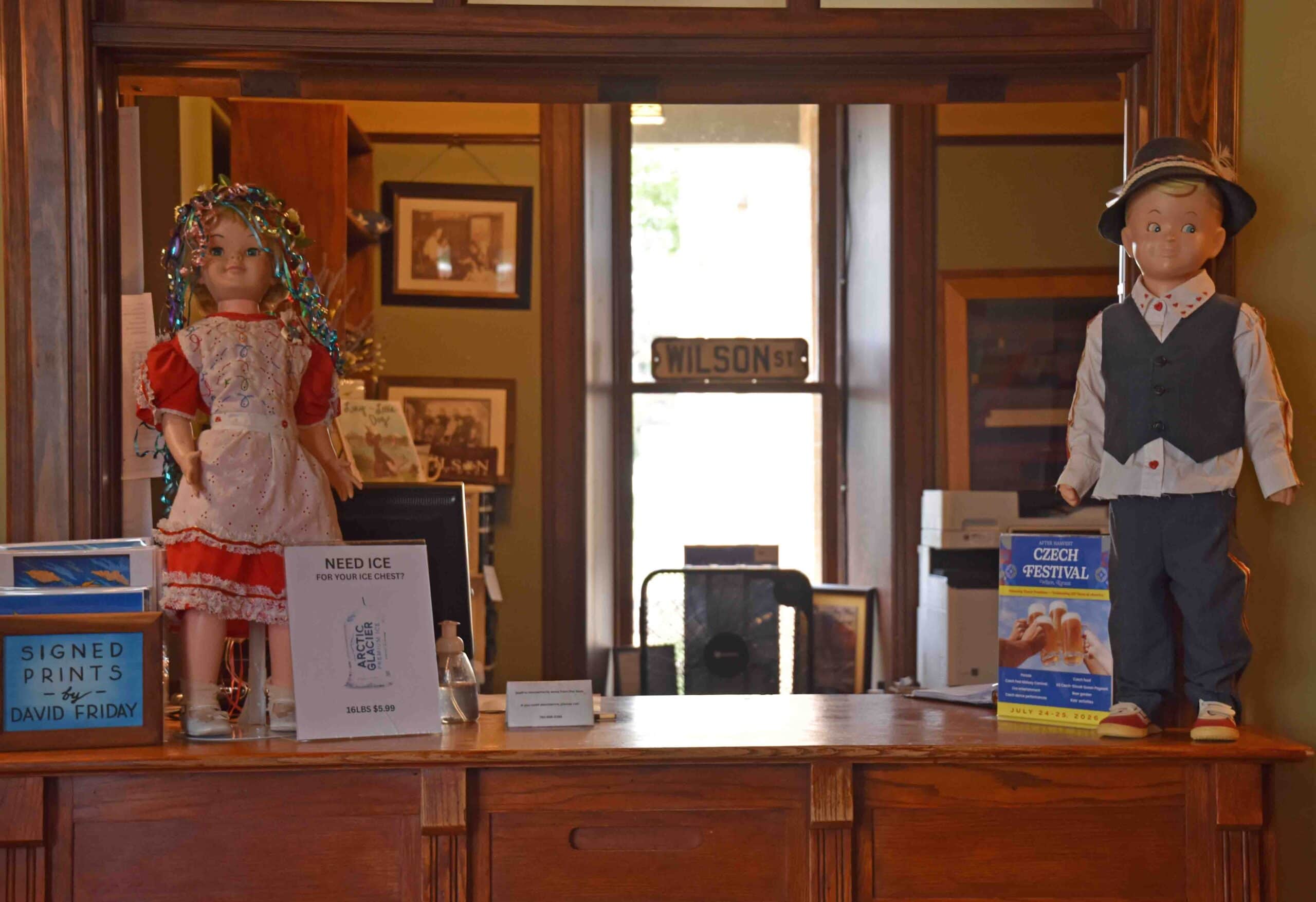 Check in at the Midland Railroad Hotel pays homage to Wilson, Kansas's Czech heritage.