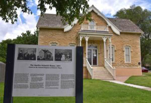 The Mueller-Schmidt House is a historic site located in downtown Dodge City, Kansas.