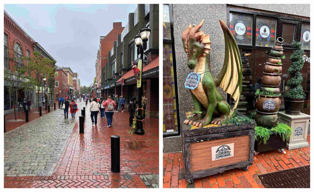 Downtown Salem on a rainy afternoon.